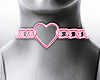 Iron Heart Choker Pink