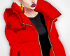 ! Red Puffer Coat