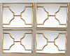 :Gold Wall Leaf Mirrors