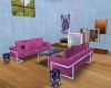 Purple Dragon Sofa set