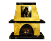 Gold Panther Fireplace