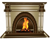 Fireplace ad on