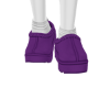 Purple slippers