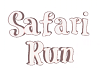 Safari Run  sign