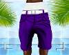 Purp White Shorts