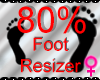 *M* Foot Resizer 80%
