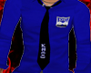 KTX blue shirt w/blk tie