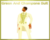 gzreen And Champane Suit