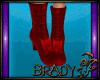 [B]lustrous red boots
