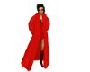 long layerable coat red