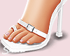 🩷 White Heels