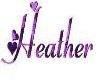 heather purple sticker