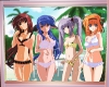 Beach Anime Girls Poster