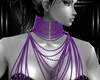 purple pearline necklace