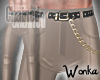 W° Chained Gold Pants
