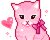 [f] pink kitten sticky.