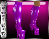 ~H~Latex Boots Purple