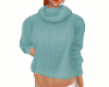 Cowl neck sweater - Blue