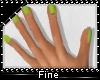 F| Lime Short Nails