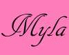 Myla's name sign