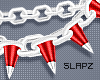 !!S Spike Choker Red L