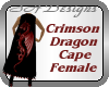 Crimson Dragon Cape Fem