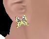 Yellow Butterfly Earings