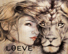 Cutout - Lion And Woman