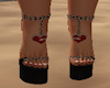 chain heart shoes