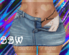 ADD ON open jean skirt