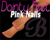 Dainty Feet Pink Nail