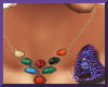 PBF*Multi Stone Necklace