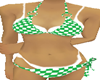 bikini gingham green