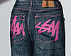 Pink Letters Shorts