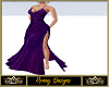 Shimmer Gown Deep Purple