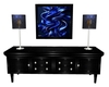 (Rue) Blk/Blu Credenza