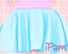 p. heart blue skirt