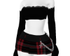 black plaid dress
