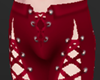 Slim Laced Pants Crimson