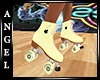 A~Yellow Poodle Skates