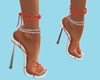 Chloe Sat Heels Red