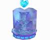 Blue Opal Heart Fountain