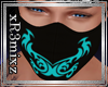 Face Mask Tribal Aqua M