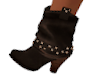 Brown Studded Boots