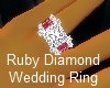 HL Ruby/Diamond Wed Ring
