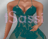 Lace DK Teal Gown