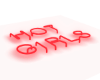 !V H Girls 3D Neon Red