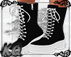 Black/White Winter Boots