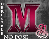 Pink Letter M No Pose