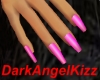 Long Nails ~ Hot Pink